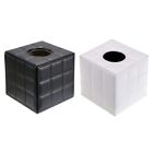 Pu Leather Tissue Box Holder, Square Napkin Holder Pumping Paper for Case Dispen