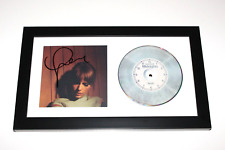 TAYLOR SWIFT SIGNED FRAMED 'MIDNIGHTS' MOONSTONE BLUE CD COVER ALBUM w/COA LOVER