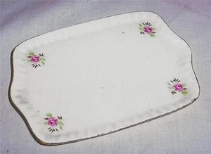 DE COLECCIÓN PORCELANA 4" JUGUETE CASA DE MUÑECAS FINGIR PLATO PARA SERVIR JUEGO DE TÉ BANDEJA DE TOCADOR - Imagen 1 de 1
