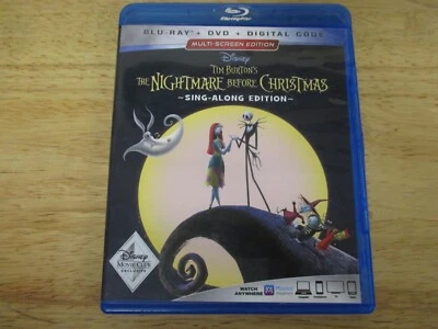 The Nightmare Before Christmas - Sing Along Edition BLU-RAY + DVD Disney Classic - Image 1 of 2