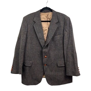 Alexander Shields Wool Sports Coat Blazer Men Sz 42S Single Breast Lined Brown - Picture 1 of 7