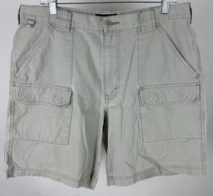 Pantalones Cortos Carga EDDIE BAUER Años 90 Vintage 35” Cintura REAL Relajado Senderismo Pesca Papá - Imagen 1 de 17