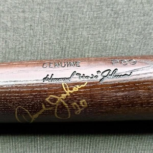 Louisville Slugger Howard HoJo Johnson Signed Bat Autograph New York Mets - Picture 1 of 7