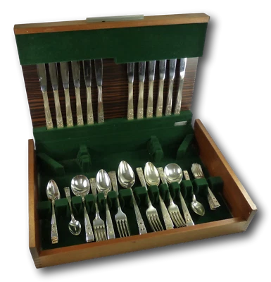 Comunidad ONEIDA - Patrón HAMPTON COURT - 56 piezas Cantina para 6 Foto 1 de 4