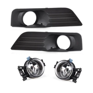 Pair of Car Front Lower Grille+Fog Light w/ wire Kit Fit for Ford Focus 2005-07 - Picture 1 of 5