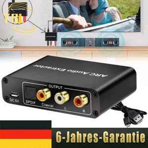 HDMI ARC Audio Extraktor 192 KHz DAC Konverter Adapter SPDIF Coaxial für DVD TV - Bild 1 von 15