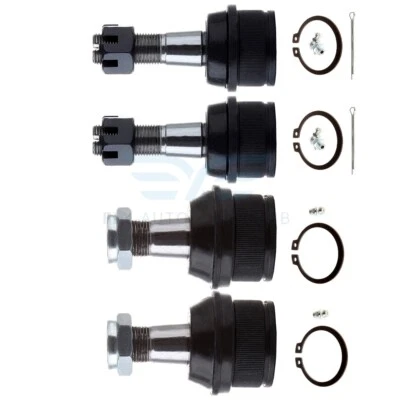 4x Front Upper & Lower Ball Joints For 1980-1996 Ford Bronco F-150 F-250 4WD - Image 1 of 4