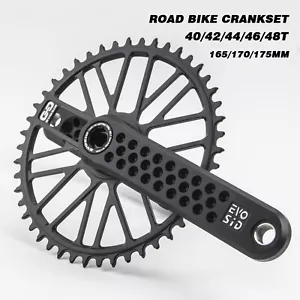Road Bike Crankset 165mm 40 42 48T Direct Mount Chainring with Bracket 12 Speed - Picture 1 of 44