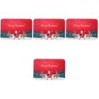 Set of 4 Home Decor Mats Astetic Room Xmas Supplies Slide-proof Absorbent Pad