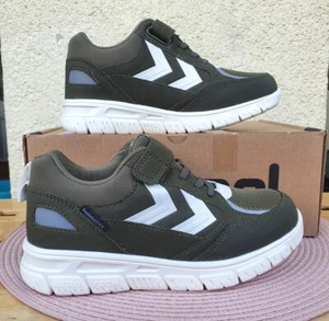 Hummel X-Light 2.0 Tex Jr Jungen Schuhe Sneaker mit Klettverschluss Olivgrün 35 - Bild 1 von 15