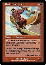 Odyssey Barbarian Lunatic x4 Magic The Gathering NM