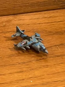 Micro Machines Military Plane FRS.1 Sea Harrier Fighter Jet Terror Troops Blue - Picture 1 of 7