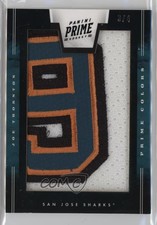 2011-12 Panini Prime Prime Colors Vertical Patch /4 Joe Thornton #81 Patch
