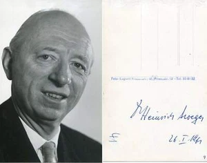Heinrich Troeger autograph, Vice President of the Deutsche Bundesbank 1958-1969, - Picture 1 of 1