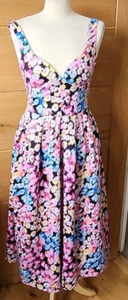 Brandneu mit Etikett Oasis Floral Scuba Midikleid Größe 8 - Bild 1 von 6