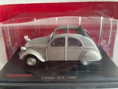 ATLAS - CITROEN 2CV CAPOTE APERTA GRIGIA 1949 1/43° - Immagine 1 di 3