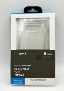 Speck Samsung Galaxy S10+ Presidio Stay Clear ShockProof Slim Case Cover - Picture 1 of 5