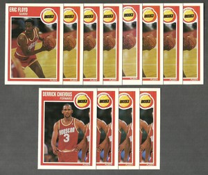 20 1989-90 Fleer Houston Rockets Otis Thorpe Eric Floyd Mike Woodson Lot of 20