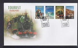 .AUSTRALIA - 2015 TOURIST TRANSPORT Design strip set of 4 on FDC . - Imagen 1 de 1