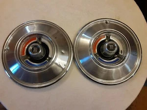 ** (2) Vintage 1966 Chrysler 300 14" Hubcaps P/N's 2781649 Wheel Covers - Picture 1 of 7