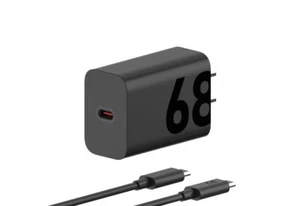 840023275616 Motorola TurboPower Wall Charger 68W USB-C, 1m C-C cable, Black - L - Bild 1 von 2