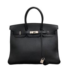 Hermes Birkin 35 F Black Togo Handbag