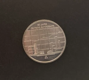 10 EURO Gedenkmünze " 50 Jahre Deutsche Bundesbank " 2007 Stempelglanz - Bild 1 von 2