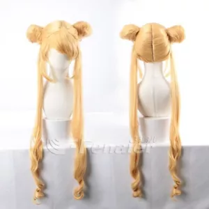 Tsukino Usagi Pretty Soldier Sailor Moon Cosplay Perücke Wig 90cm - Bild 1 von 3