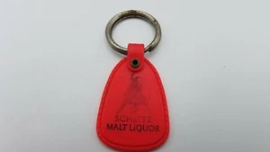 Vtg Schlitz Malt Liquor Beer Bull Advertising Plastic Key Ring Keychain RARE C1 - Picture 1 of 8