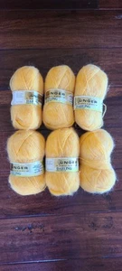 Unger Darling Yarn 60 Acrylic 20 Wool 20 Mohair Belgium Vintage 6 Balls - Picture 1 of 3