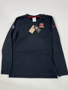 Nike NFL San Francisco 49ers Dri-Fit On Field Long Sleeve Shirt Black S - Picture 1 of 8