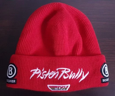 DSV Bogner PistenBully Mütze Skimütze Gr M 58 Beanie Wintermütze Strickmütze Rot - Bild 1 von 4