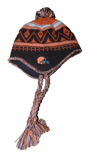 Vintage Cleveland Browns Knit Winter Weather Hat NFL Team Apparel Reebok - Picture 1 of 5