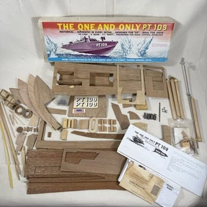 Dumas Pt 109 RC Model Boat Kit #1201 Vintage US Navy Ship Open Box - Picture 1 of 22