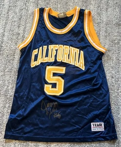 JASON KIDD SIGNIERT CALIFORNIA GOLDEN BEARS TRIKOT M MAVERICKS NETS BUCKS AUTO HOF - Bild 1 von 3