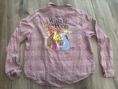 Camisa de franela abotonada gráfica malva talla XL de Disney Winnie The Pooh para mujer Foto 1 de 4