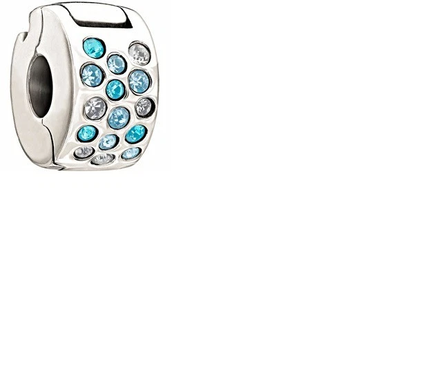 Auténtico Dije Chamilia Brillo Bloqueo Azul y Transparente Swarovski 1430-0006 RETIRADO Foto 1 de 1