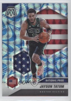 2020-21 Panini Mosaic National Pride Reactive Blue Prizm Jayson Tatum #254 - Image 1 of 2