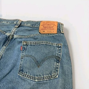 Vintage Levis 501 Jeans Homme 33 x 28 Légèrement Lavé Bouton Fly Pantalon Fabriqué USA Y2K - Photo 1/11