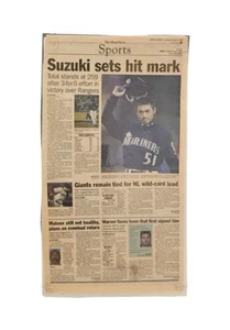 2004 ICHIRO SUZUKI Einzel für seinen 259. Saisonhit THE MAUI NEWS SPORTS - Bild 1 von 4