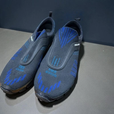 Zapatillas sin cordones PRADA Crossection -- Negro Azul - EE. UU. 10  Foto 1 de 4
