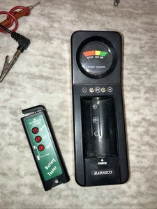 Vintage Orange Harnsco Portable Battery Checker Tester Device Taiwan Works - Picture 1 of 5