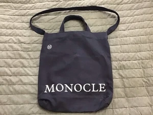 Neu Monocle x 15 Canvas-Einkaufstasche 15. Jubiläumsedition, schwarz, 14,5 x 13,5 x 6,5 - Bild 1 von 7