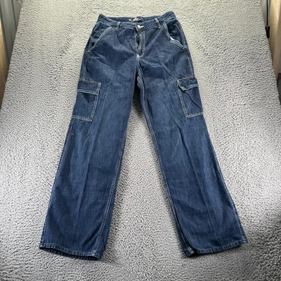 Hollister Jeans Womens Size 9L/8L Blue Cotton Ultra High Rise Vintage Baggy - Image 1 of 4