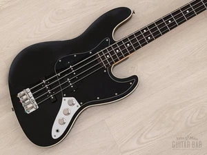 2011 Fender Aerodyne Jazz Bass PJ Electric Bass Guitar Black, Japan MIJ - Picture 1 of 16