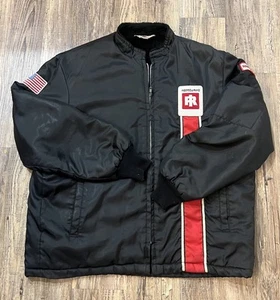 Vintage Ingersoll Rand Race Team Jacket Size XL Sherpa Lined Made In USA - Picture 1 of 20
