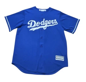 Majestic Jersey Mens Large Blue LA Dodgers Cool Base Genuine Mesh Jones #1 USA - Picture 1 of 10