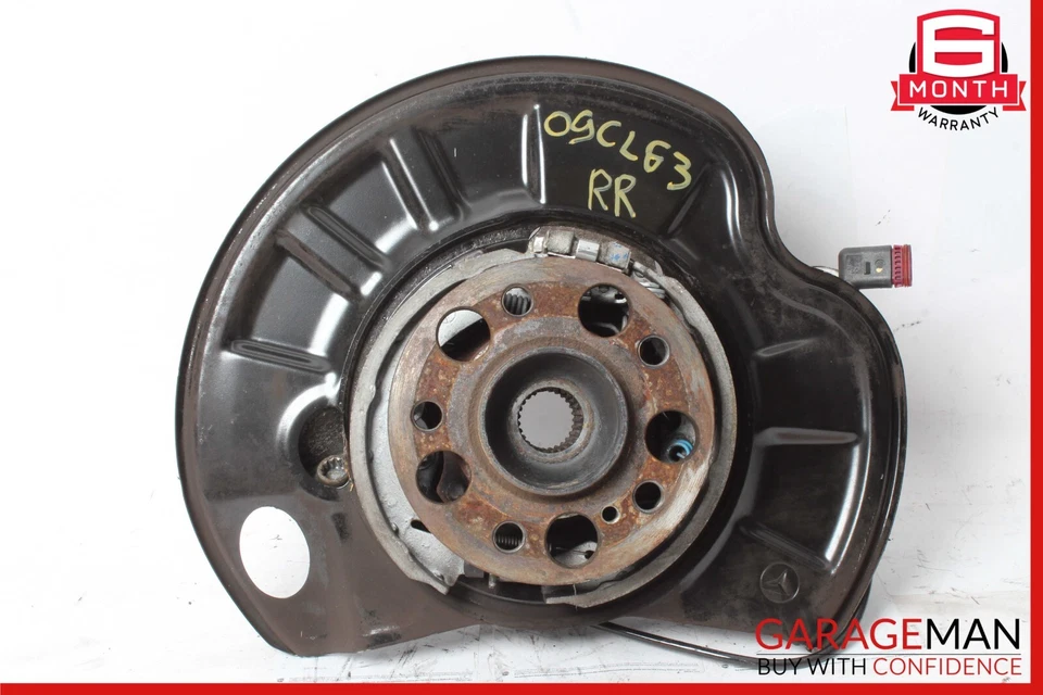 07-14 Mercedes W216 CL63 AMG Portador de rueda trasera derecha Eje Buje de nudillo OEM Foto 1 de 4