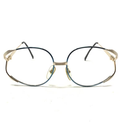 Vintage Christian Dior 2387 45 Blue Silver Sunglasses Frames 58[]16 125 X54 - Image 1 of 4