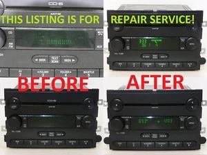 π REPAIR FIX SERVICE 2006 + FORD Visteon RADIO Display Screen STEREO RECEIVER - Picture 1 of 9